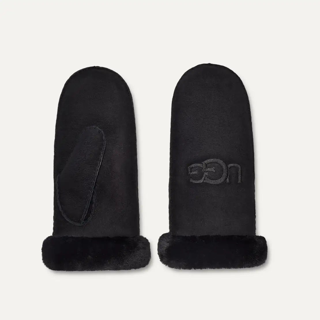 Sheepskin Embroider Mitten