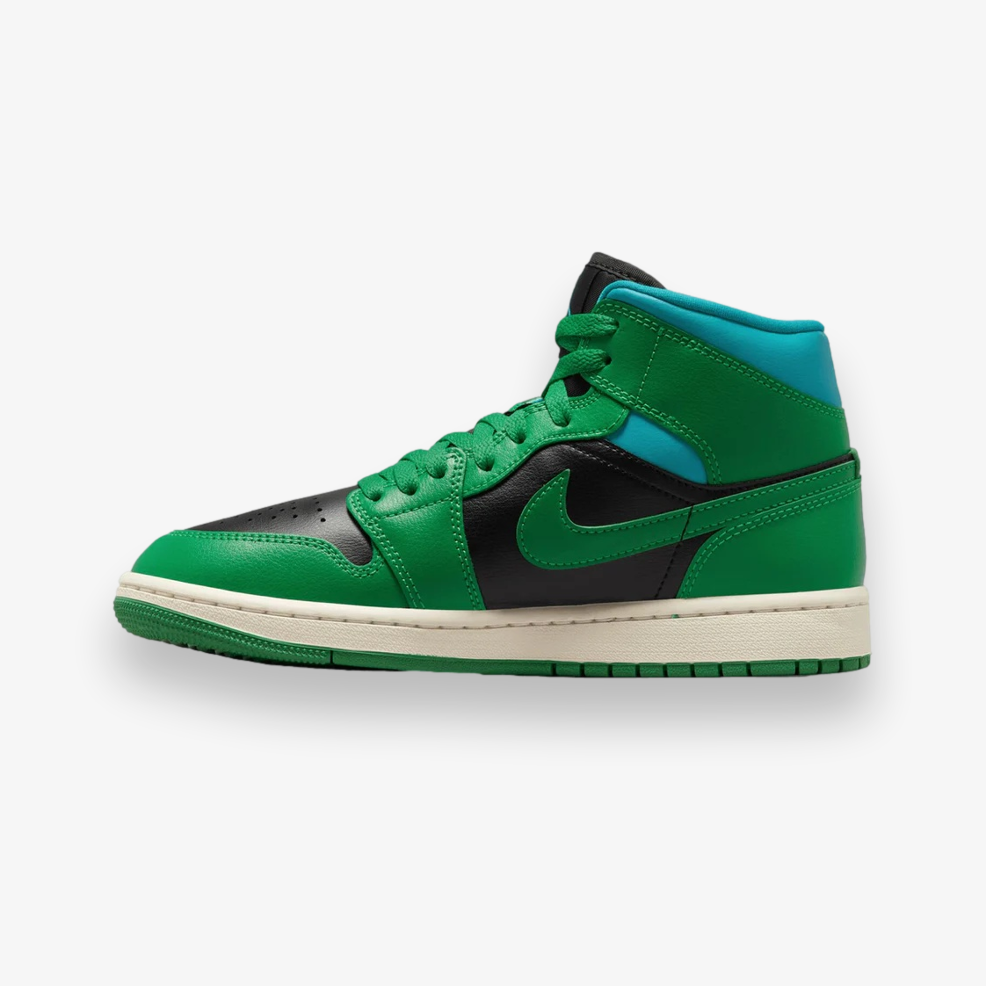 Air Jordan 1 Mid Lucky Green Aquatone