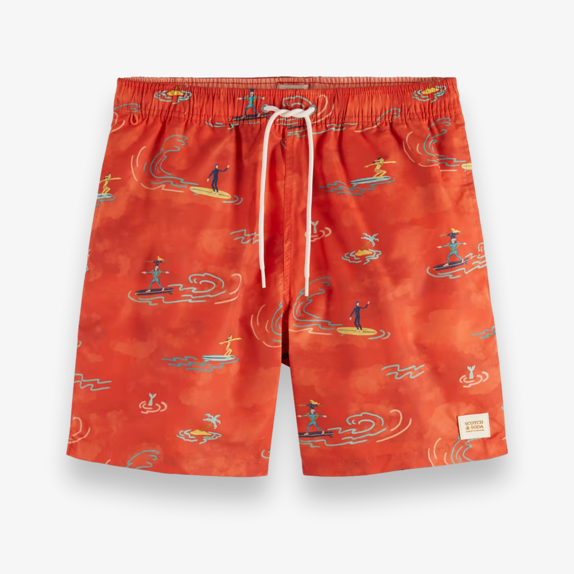 Mid Length Swim Aop Shorts