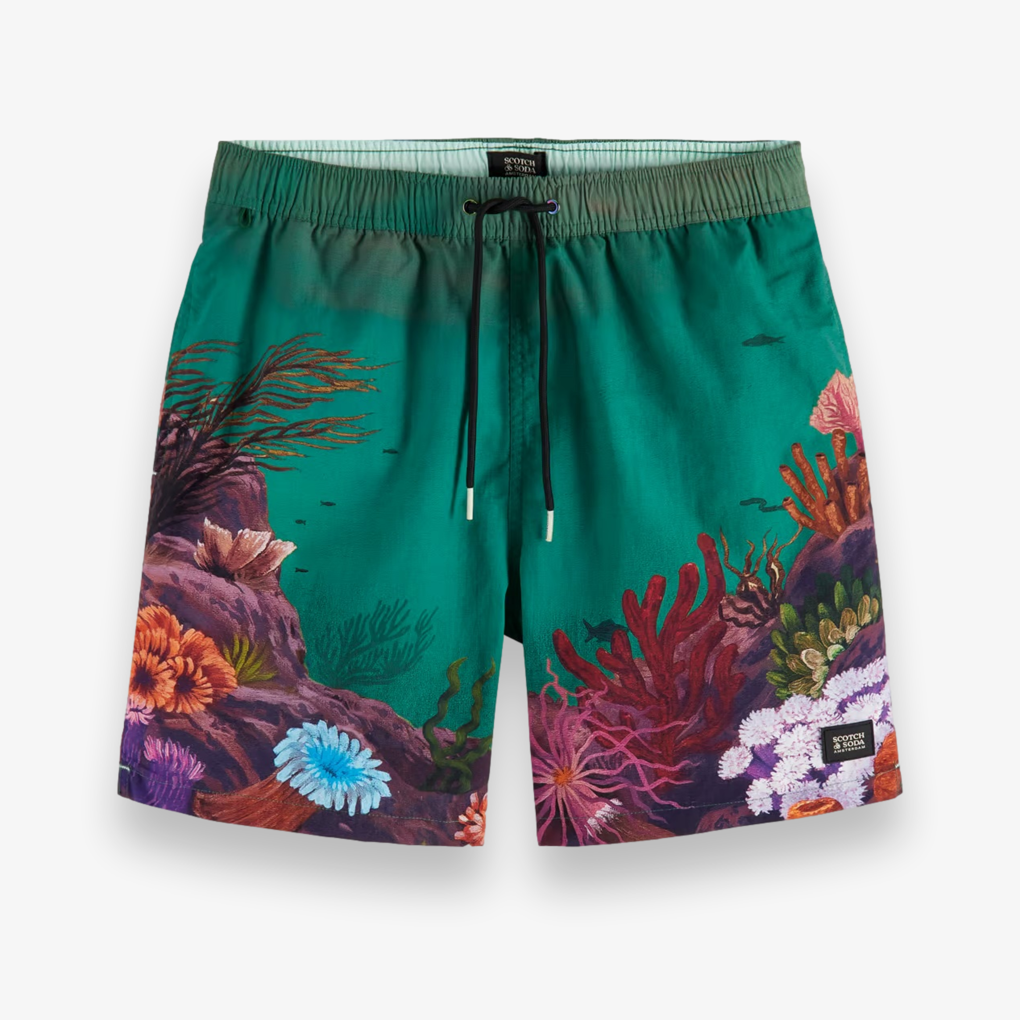 Mid Length Swim Short Placement Print