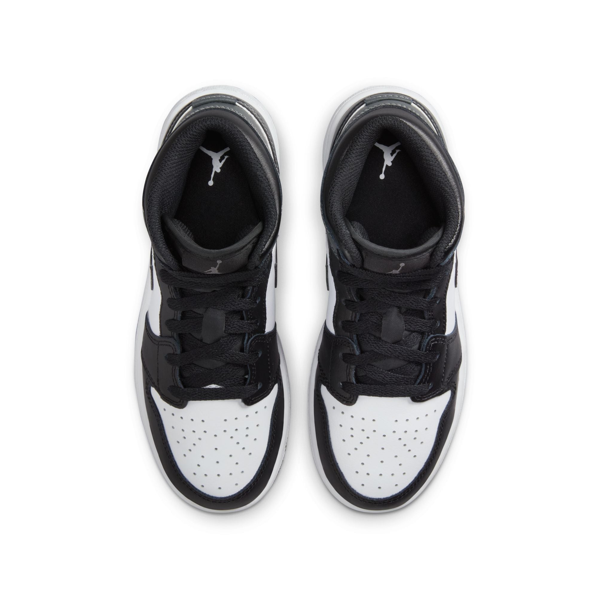 Air Jordan 1 Mid Black White Iron Grey