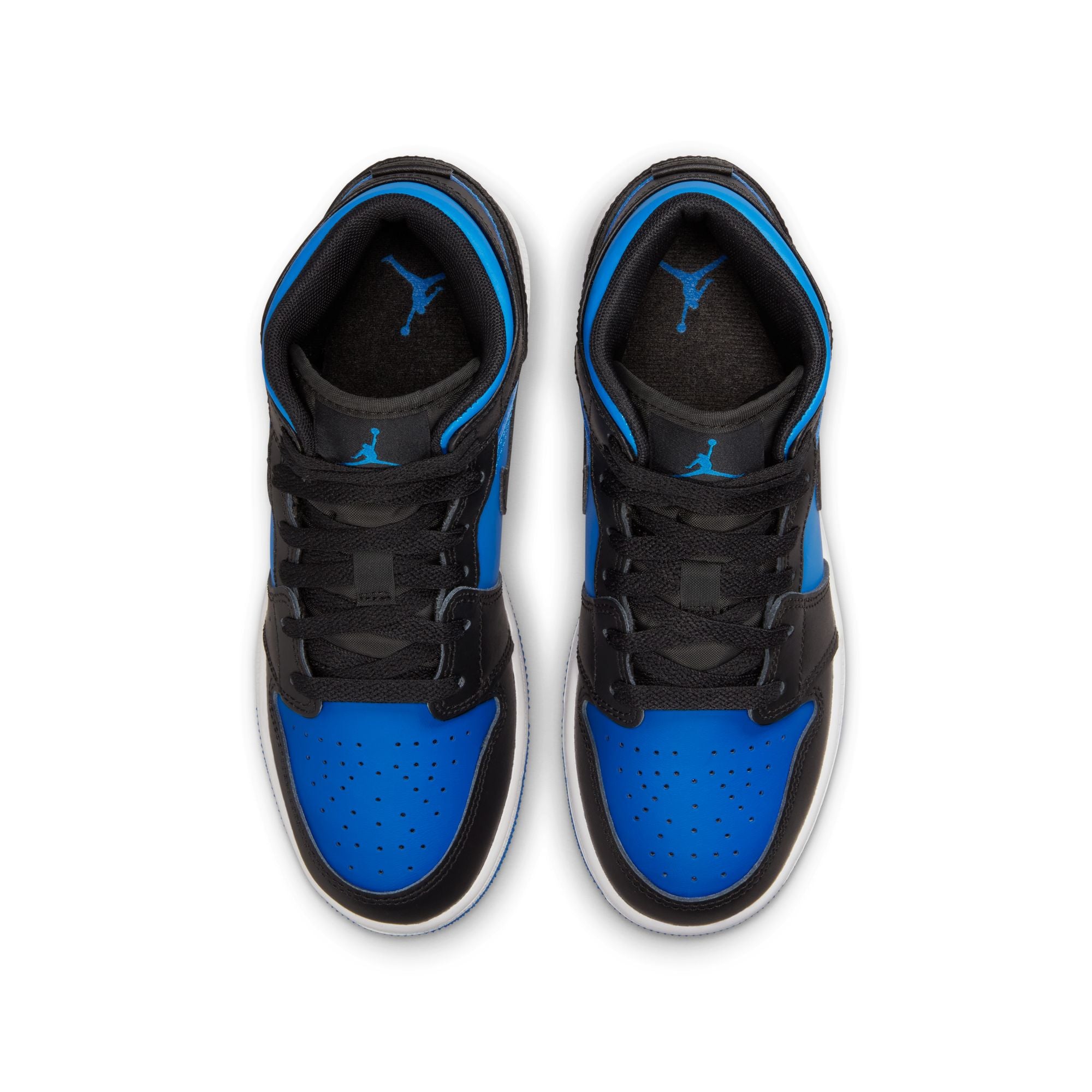 Air Jordan 1 Retro Mid Black Royal Blue Grade GS