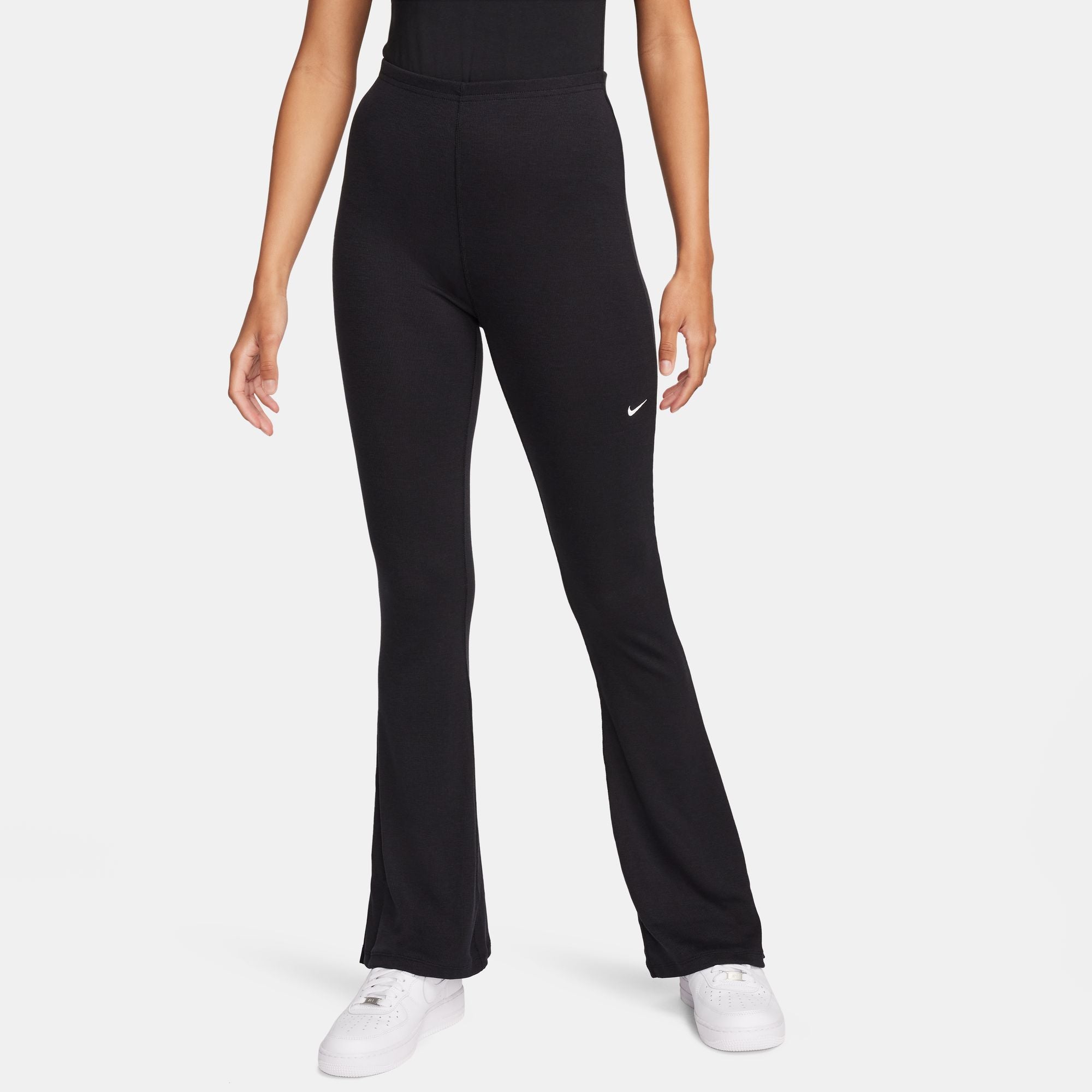 Tight Mini-Rib Flared Leggings