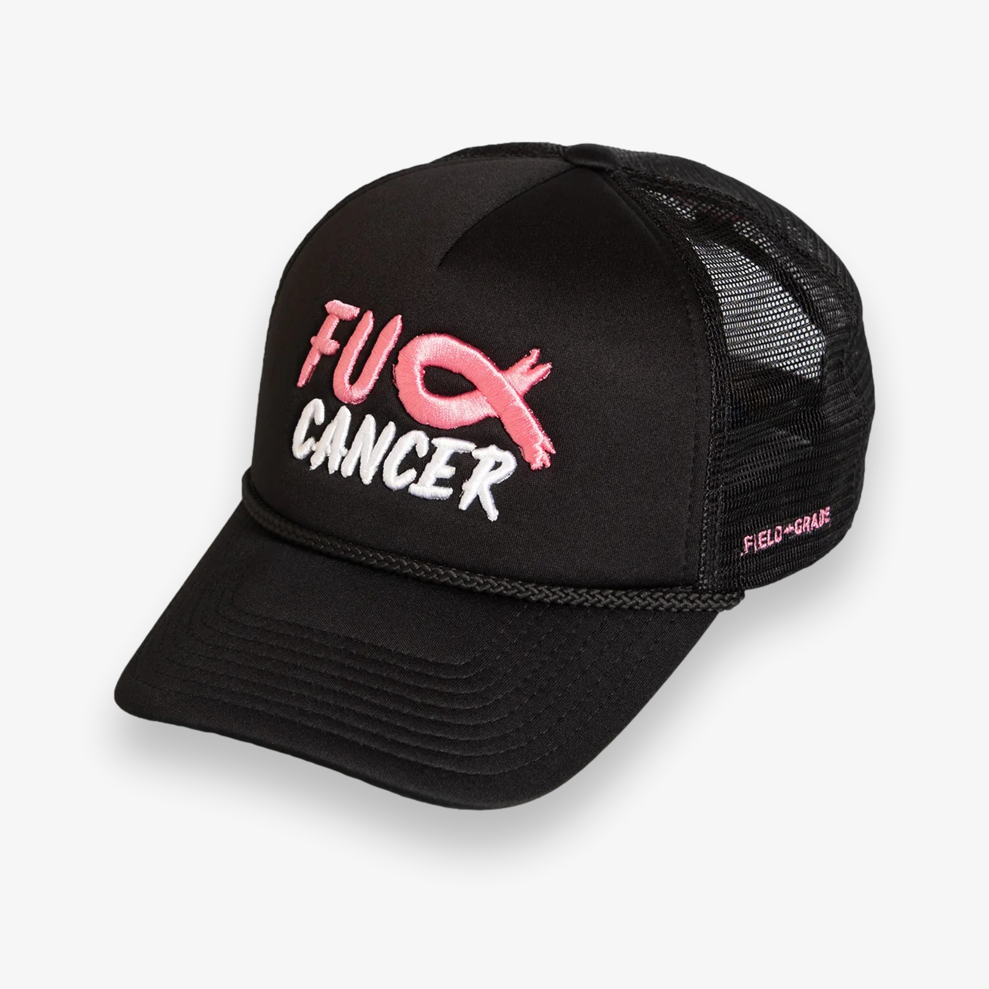 F*Ck Cancer Black Foam Trucker