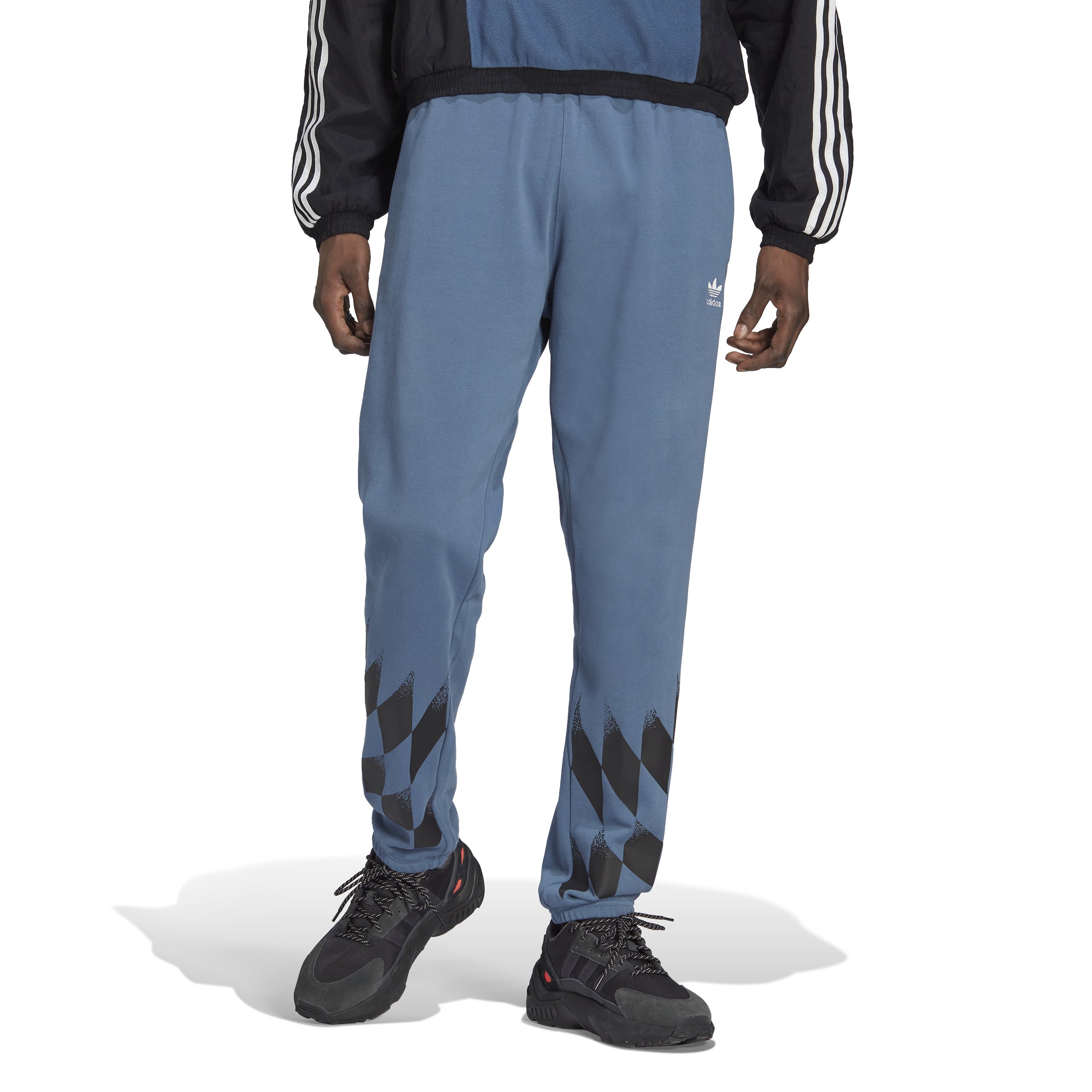 Rekive Placed Graphic Sweat Pants Blue