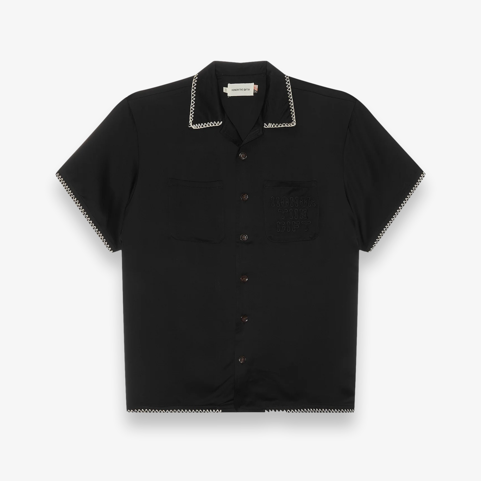 Blanket Stitch Woven Shirt