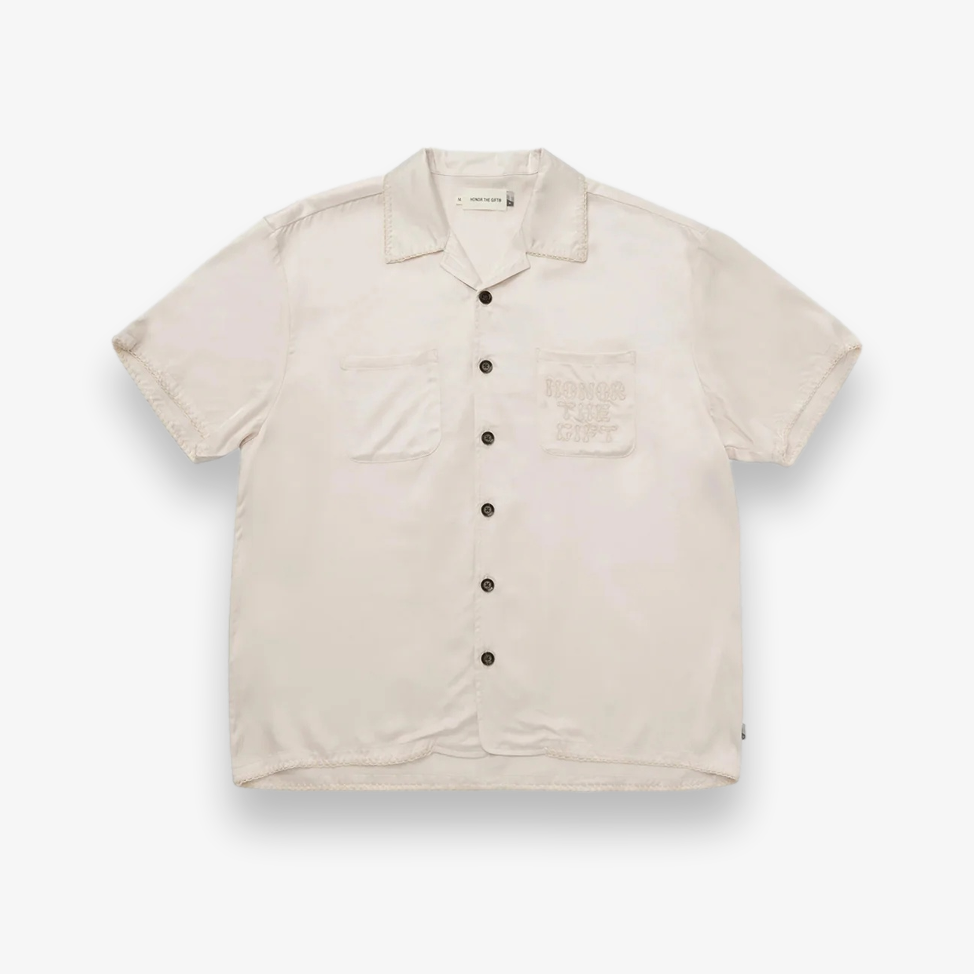 Blanket Stitch Woven Shirt