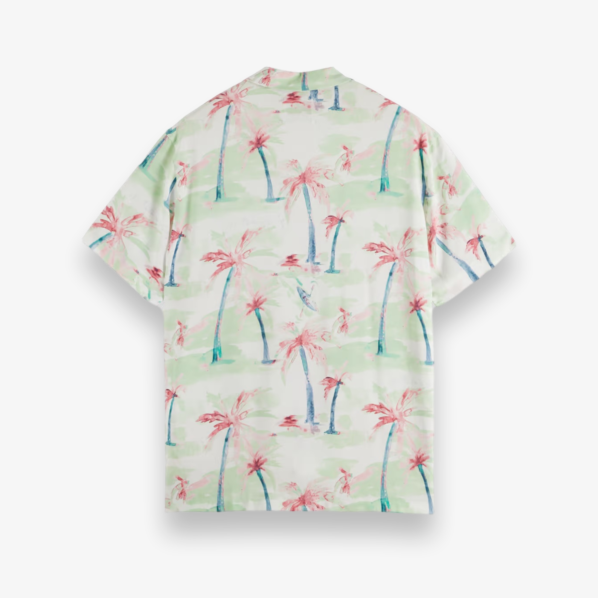 Printed Viscose Short Sleeve Shirt