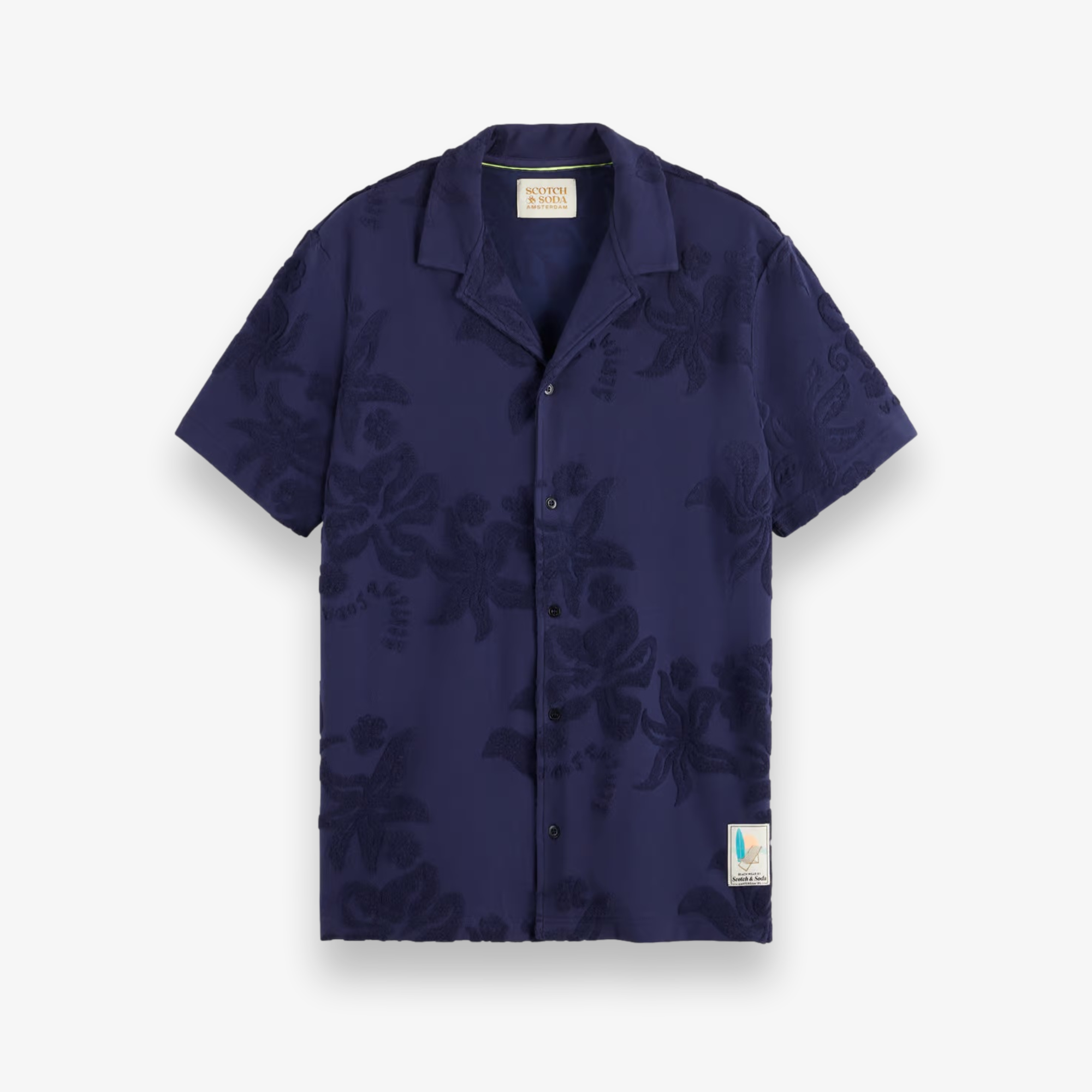 Terry Jacquard Short Sleeve Shirt