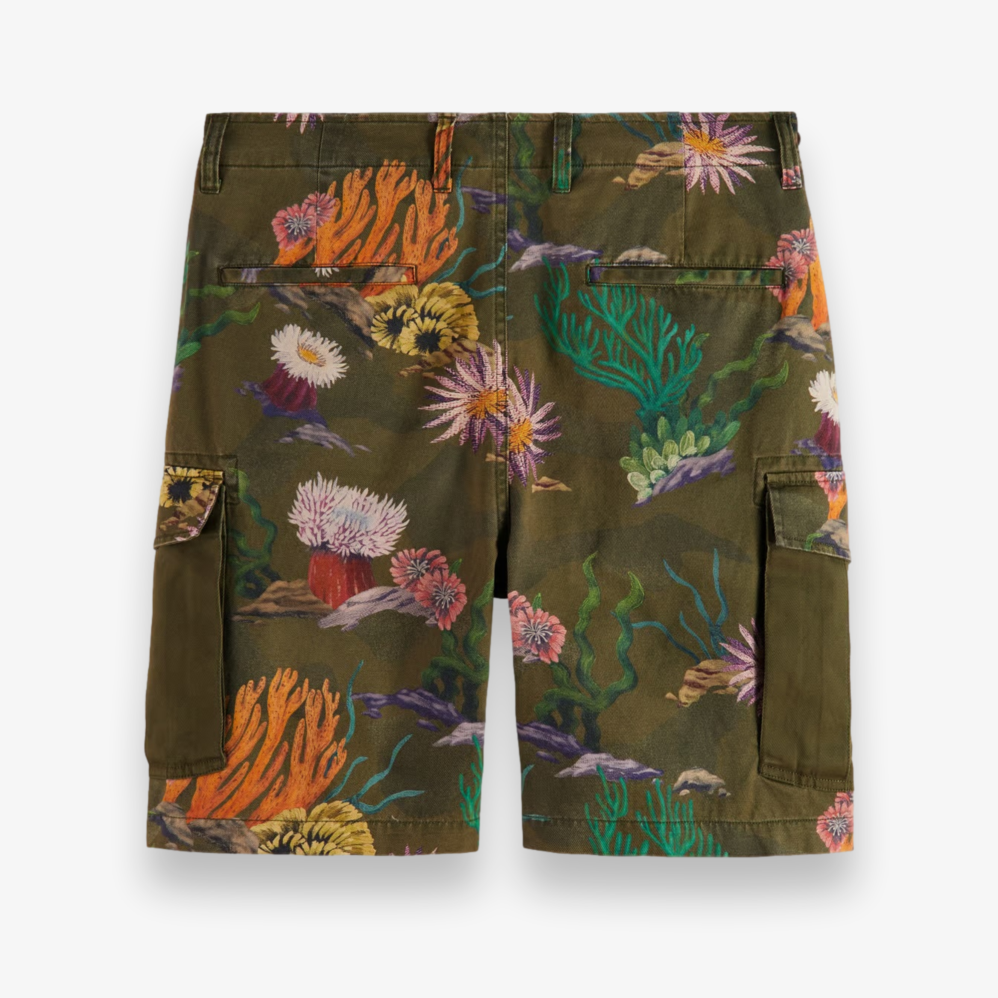 Printed Cargo Shorts