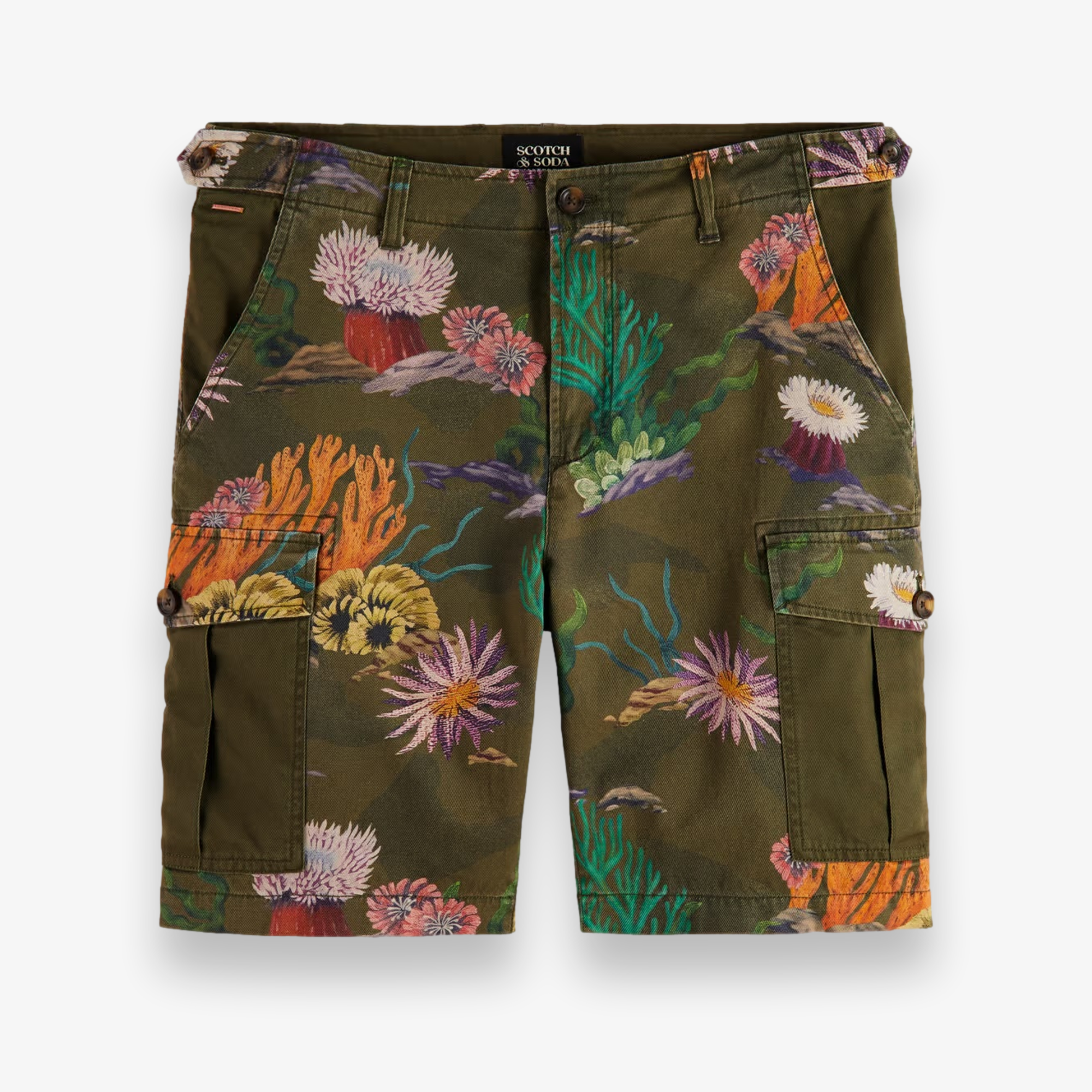 Printed Cargo Shorts