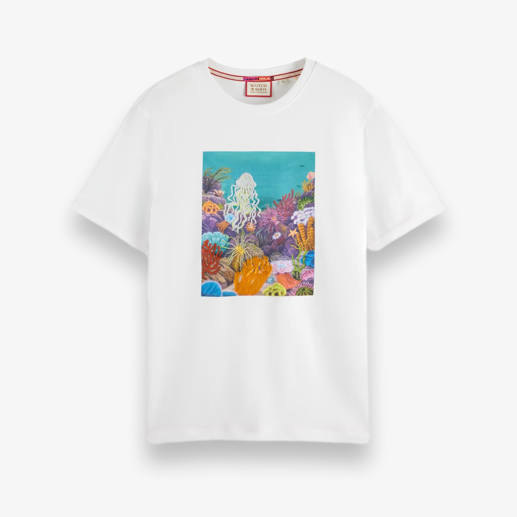 Seanery Artwork Embroidered T-Shirt