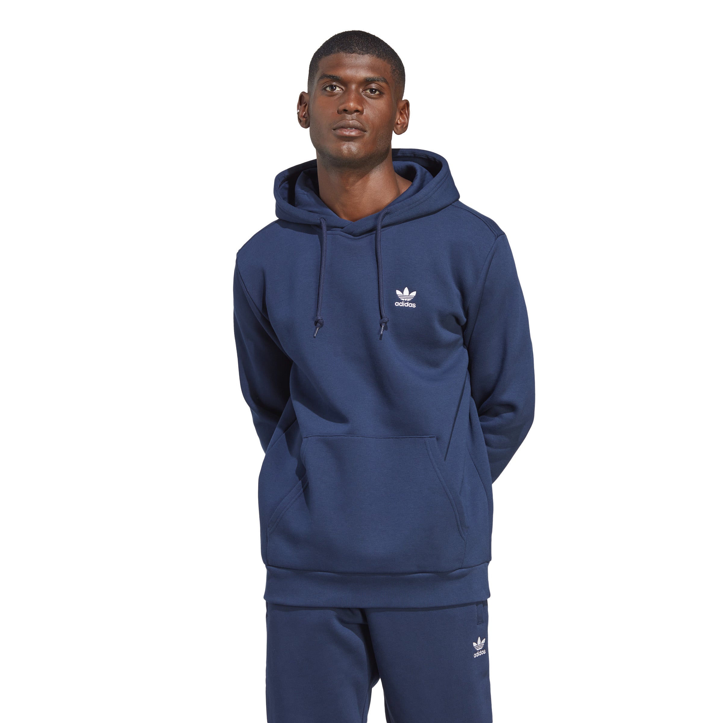 Trefoil Essentials Hoodie Blue