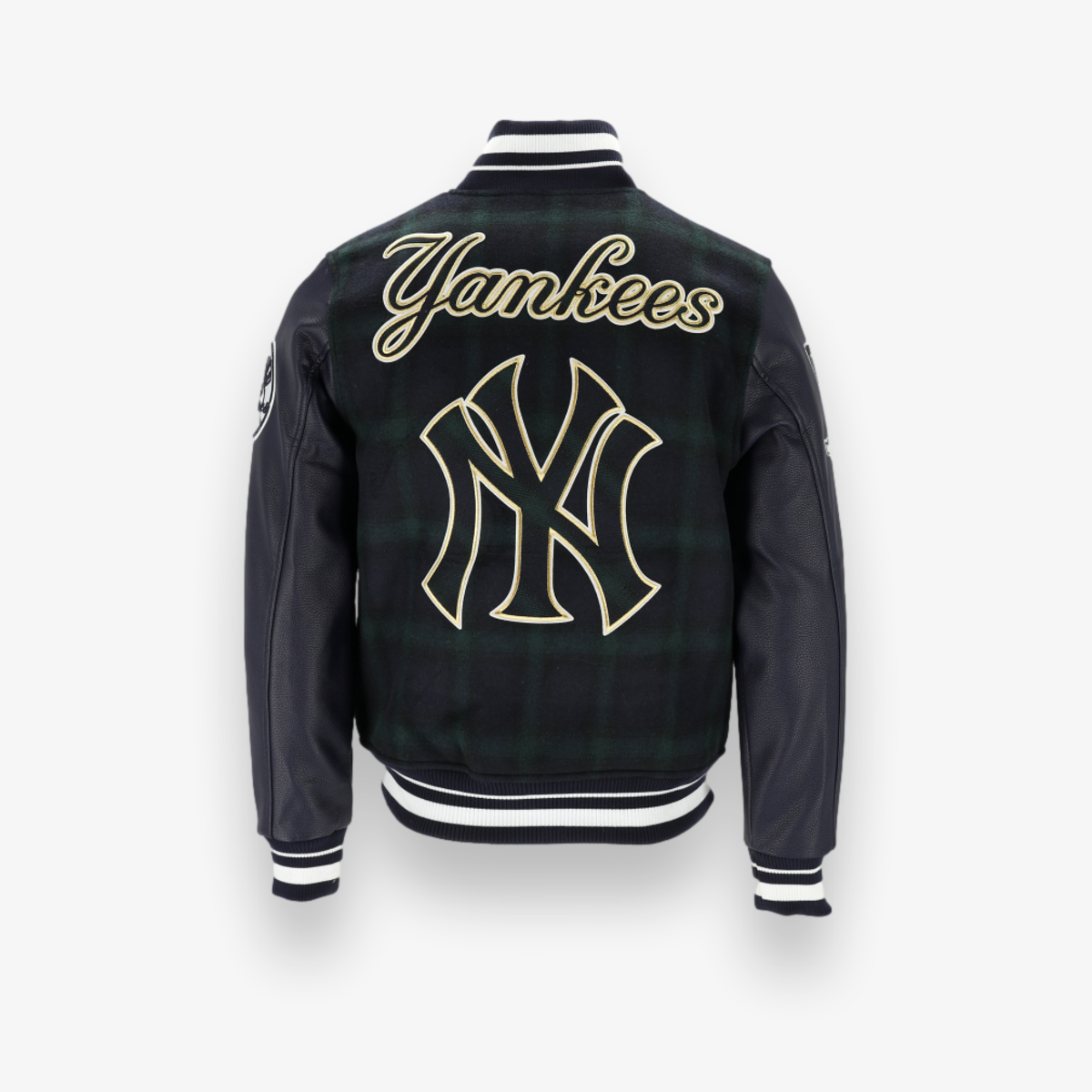 New York Yankees Pro Prep Plaid Wool Varsity Jacket