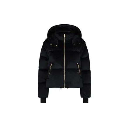 Misti Gold Velour Down Puffer Jacket