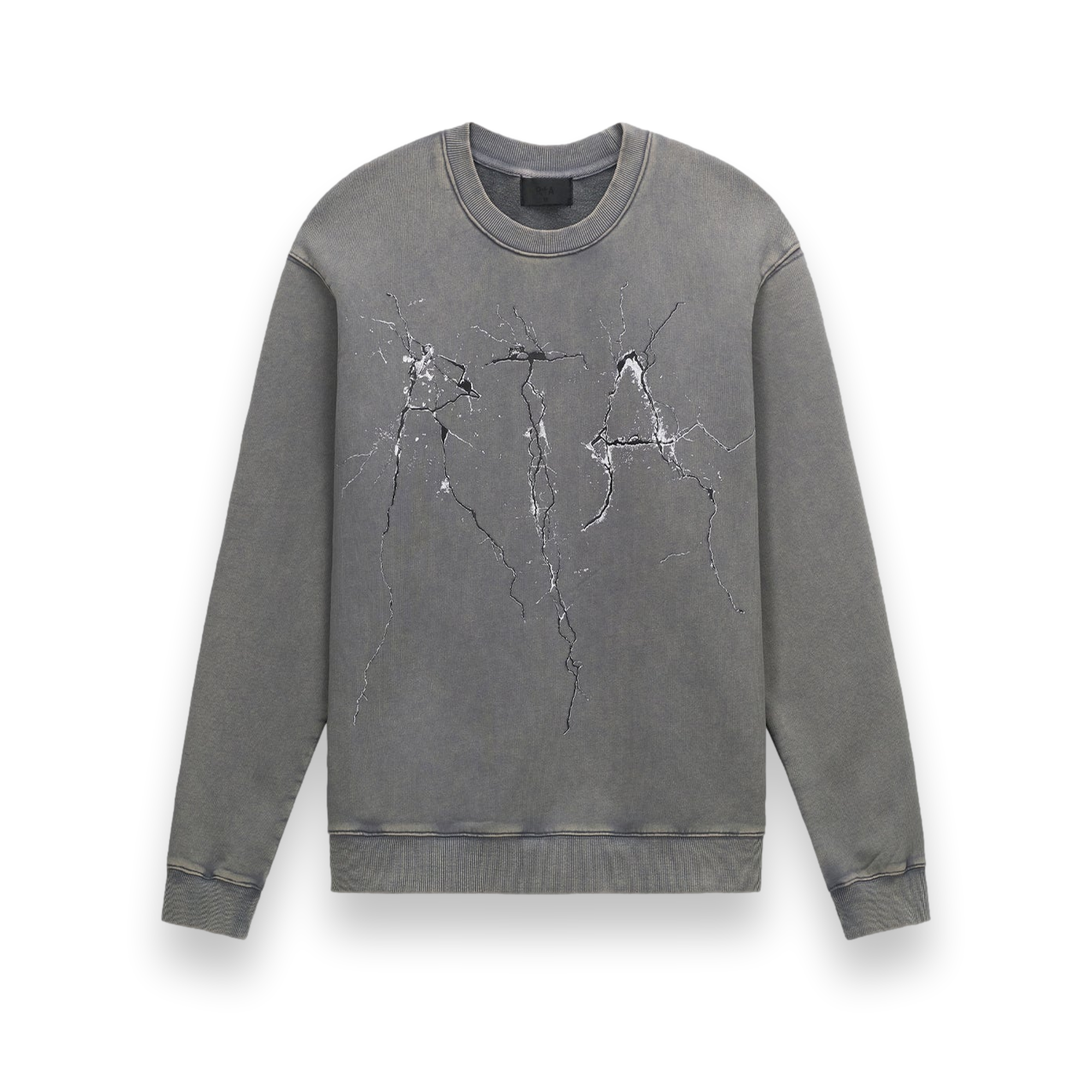 Charles Sweatshirt in Stone Cracked Logo