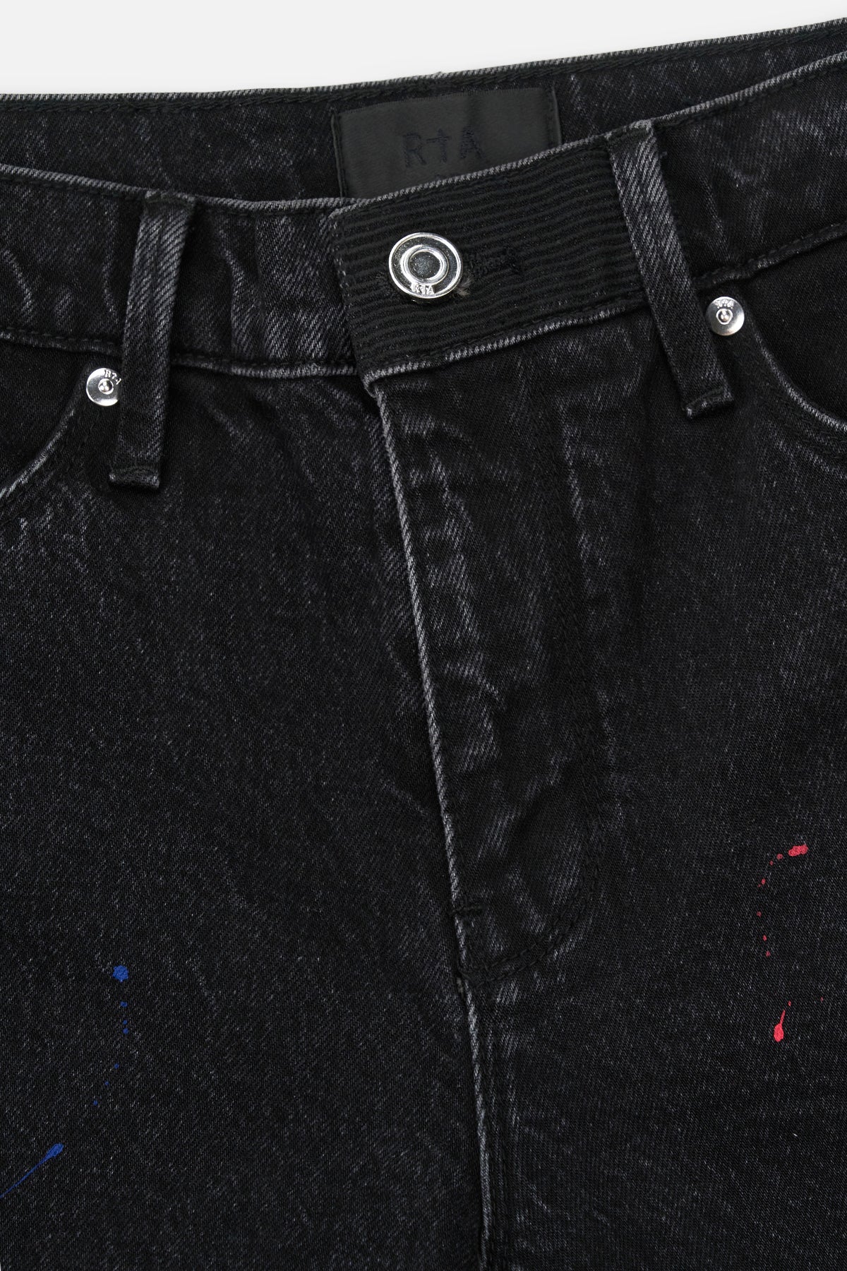 OLIVIER SKINNY JEAN | BLACK TRI PAINT