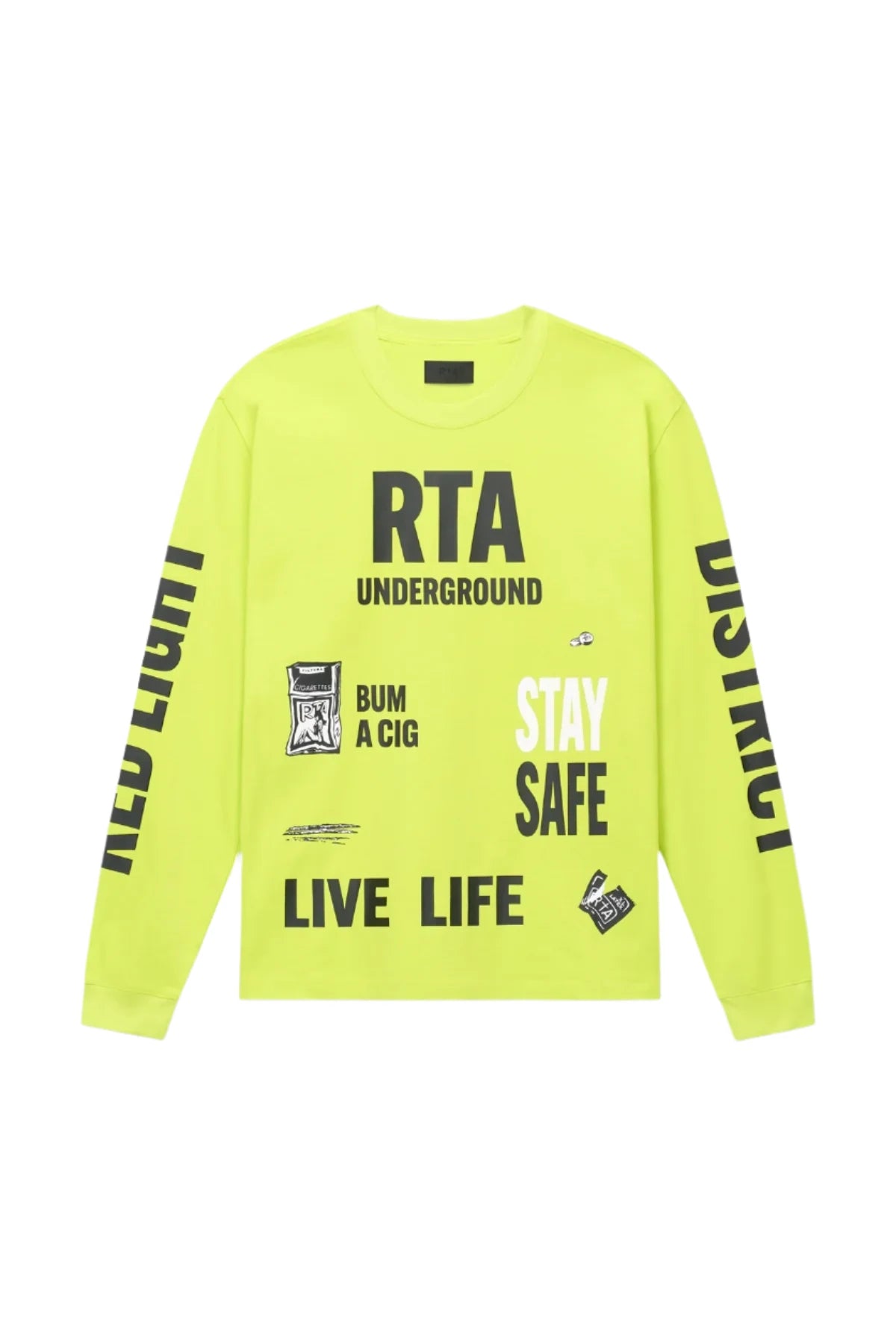 LAWRENCE LONG SLEEVE TEE | NEON RTA UNDERGROUND