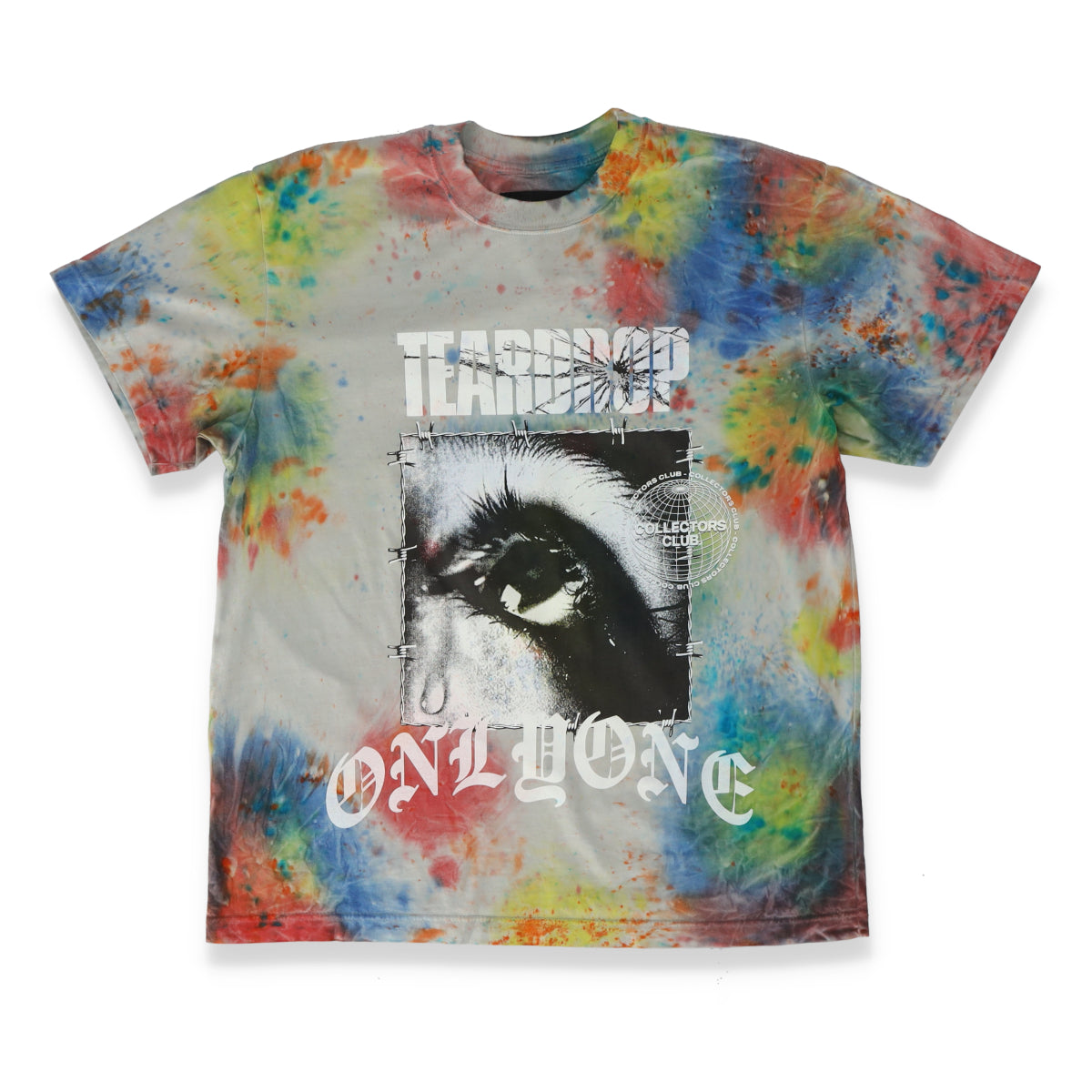 Multi Color Tear Drop Tie-Dye Eye T-Shirt