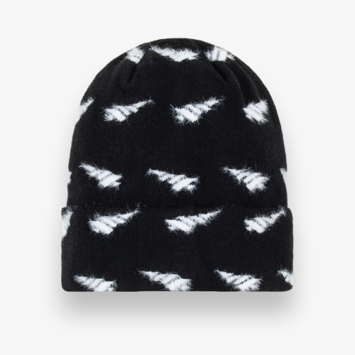 Fuzzy Distort Logo Beanie