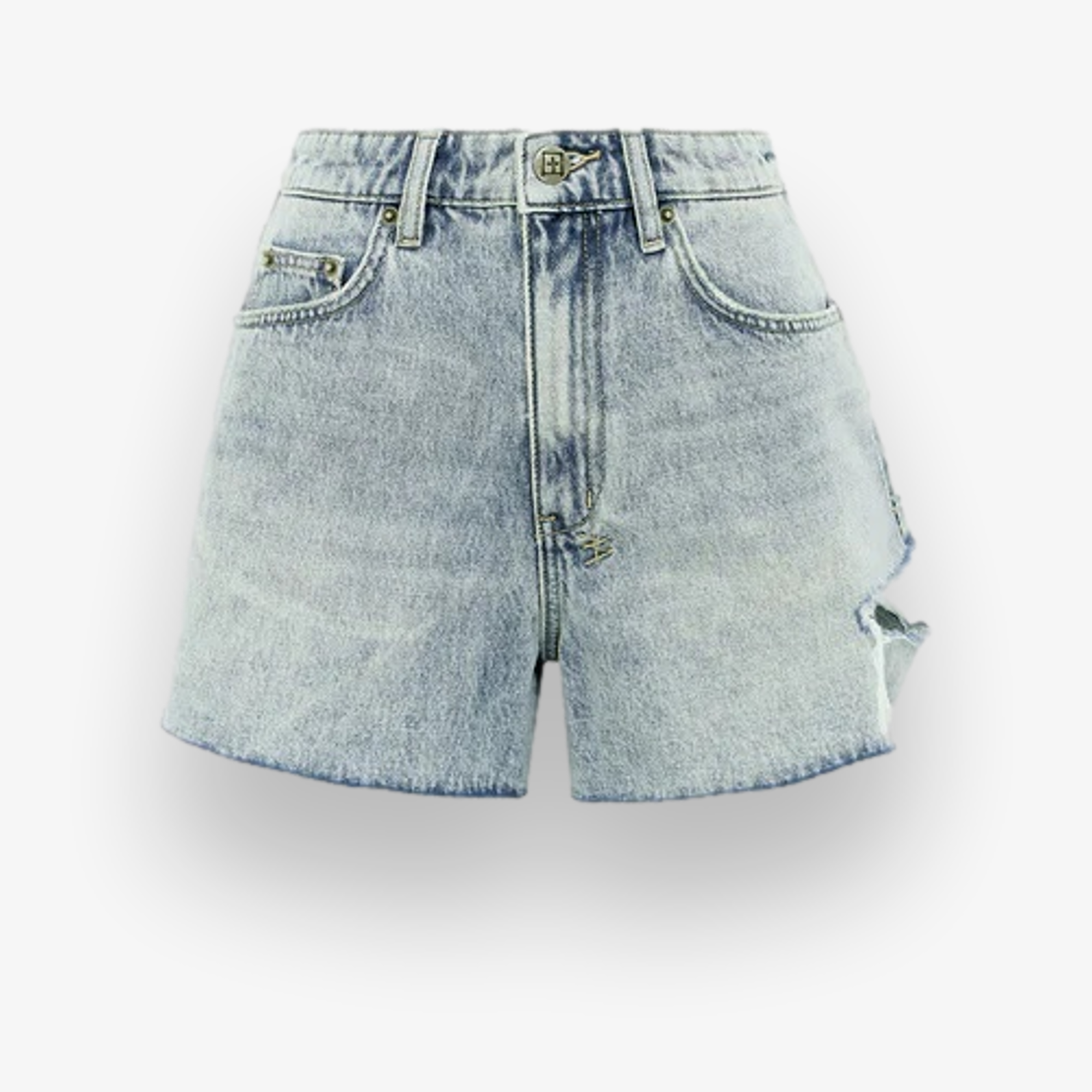 Rise N Hi Worn Sliced Short