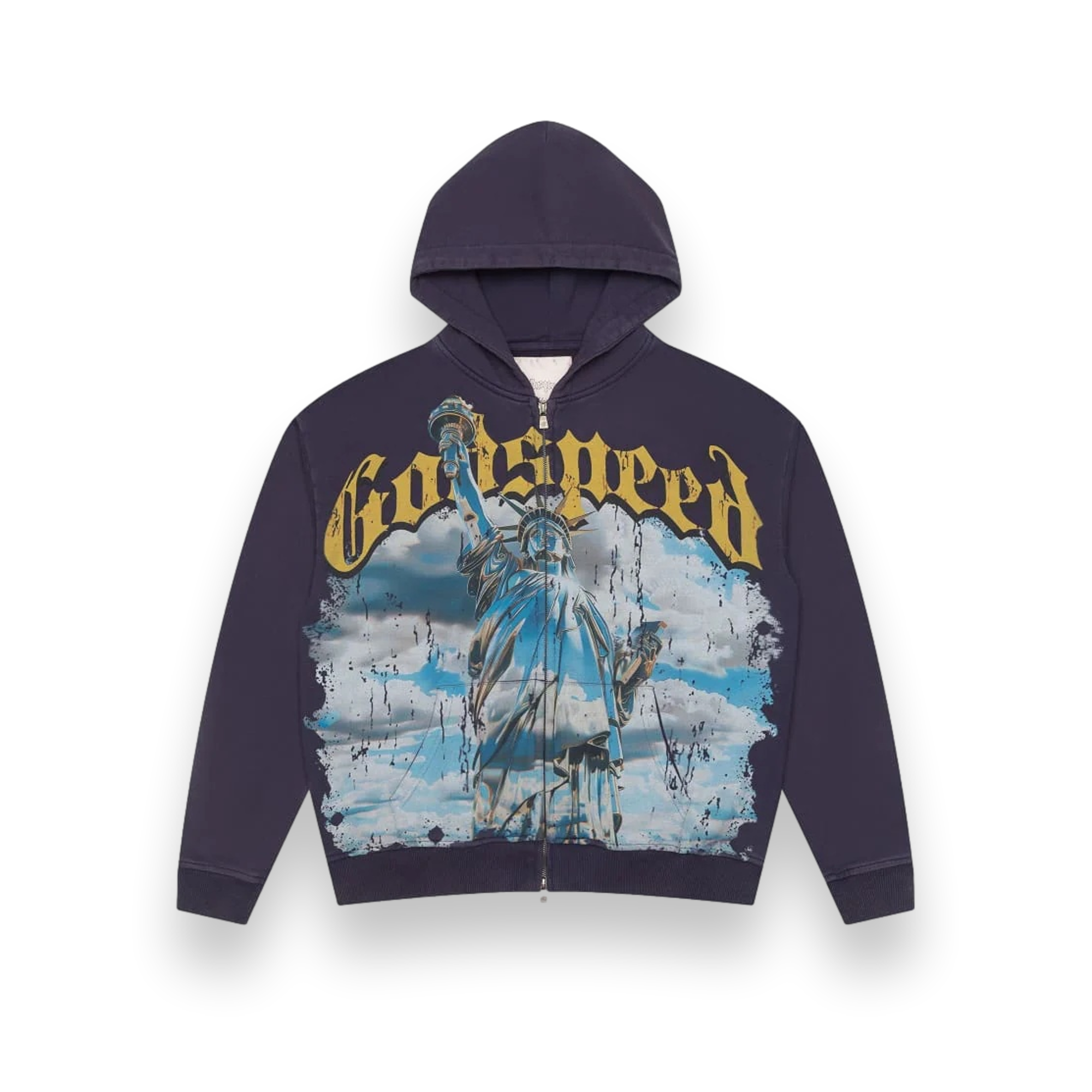 Chrome Liberty Zip Hoodie (Navy)