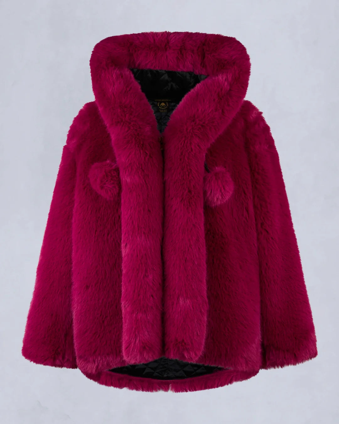 Jade Faux Fur Jacket Berry