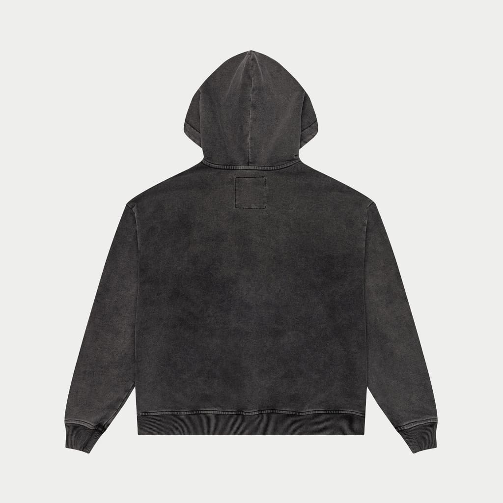 Mankind vs Ai Zip Up Hoodie (Grey Wash)