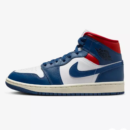 Air Jordan 1 Mid French Blue Gym Red